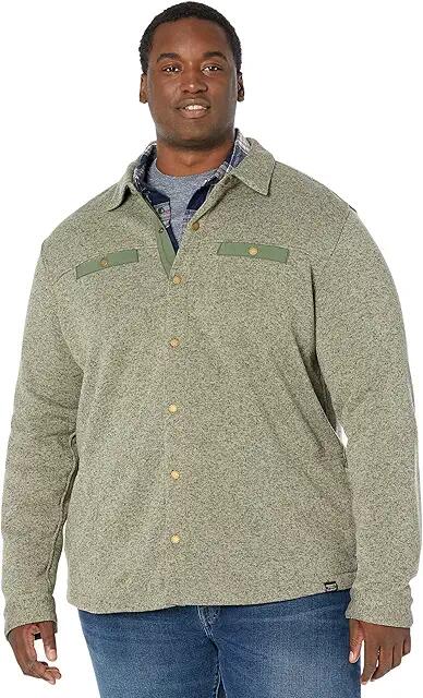 L.L.Bean Sweater Fleece Shirt Jacket - Tall (Eucalyptus) Men's Clothing Cover