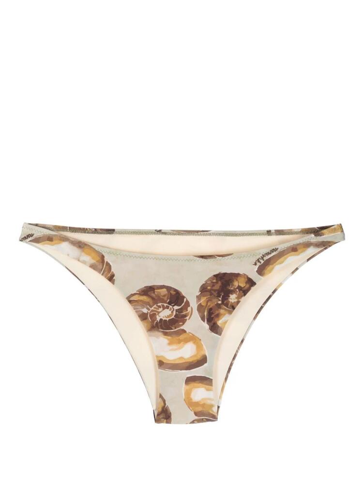 Nanushka seashell-print bikini bottoms - Neutrals Cover