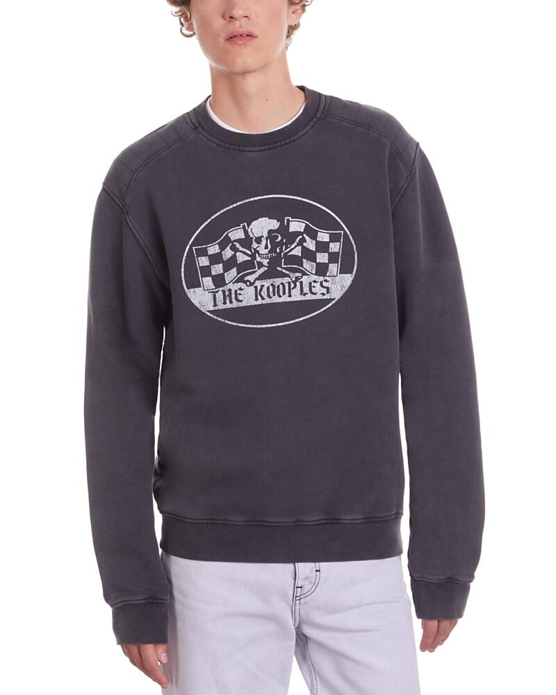 The Kooples Cotton Classic Fit Crewneck Graphic Sweatshirt Cover