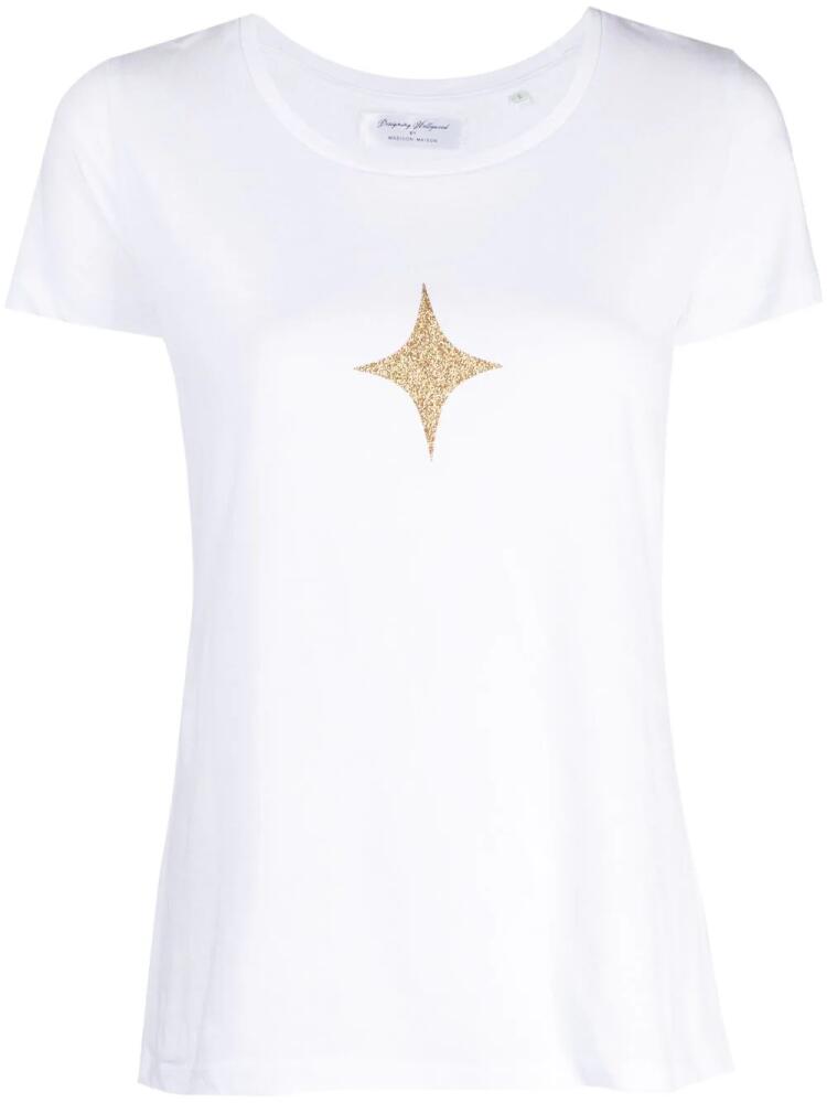 Madison.Maison star-print cotton-jersey T-shirt - White Cover