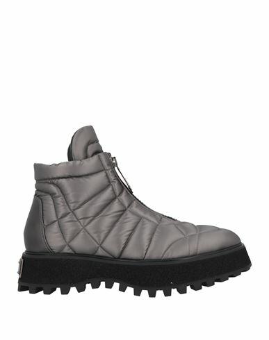 Dolce & gabbana Man Ankle boots Grey Lambskin, Polyester, Polyamide, Polyurethane Cover