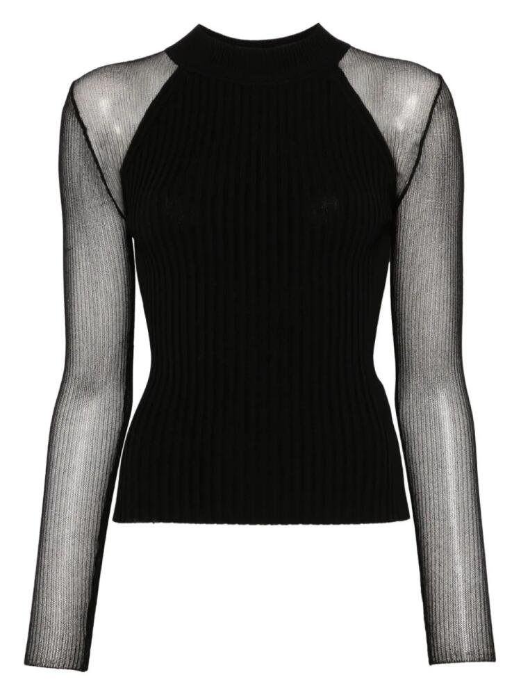 HUGO sheer-sleeves top - Black Cover