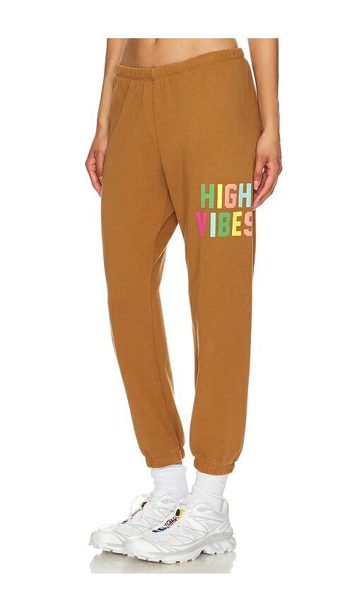 Spiritual Gangster High Vibes Luna Sweatpant in Brown Cover