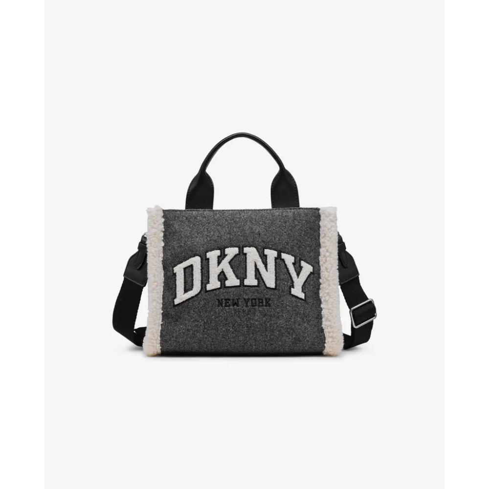 DKNY Hadlee Small Tote in Dark Grey Combo Cover