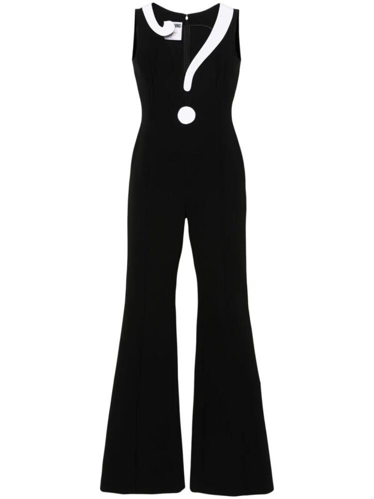 Moschino contrasting-detail jumpsuit - Black Cover