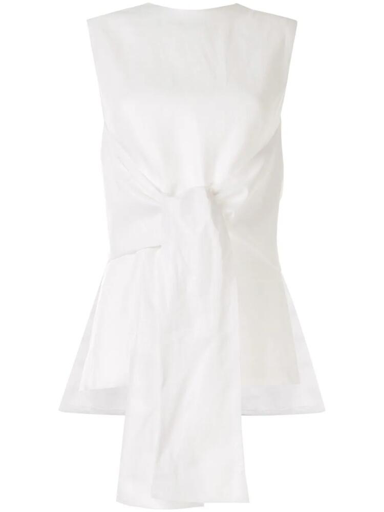 Bambah tie front tunic - White Cover