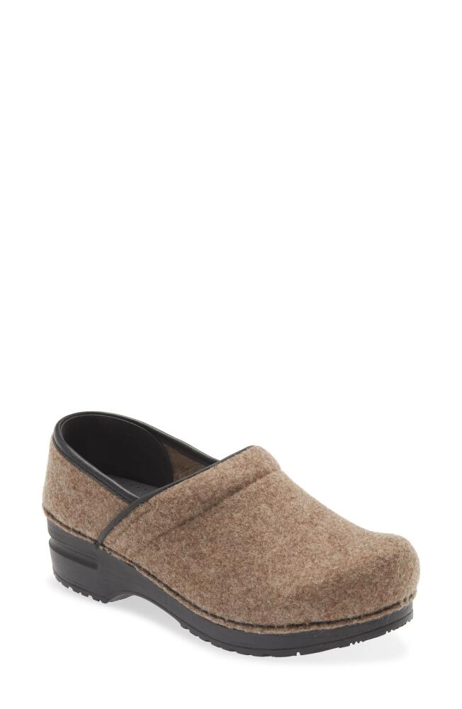 Sanita Ava Wool Clog in Stone Cover