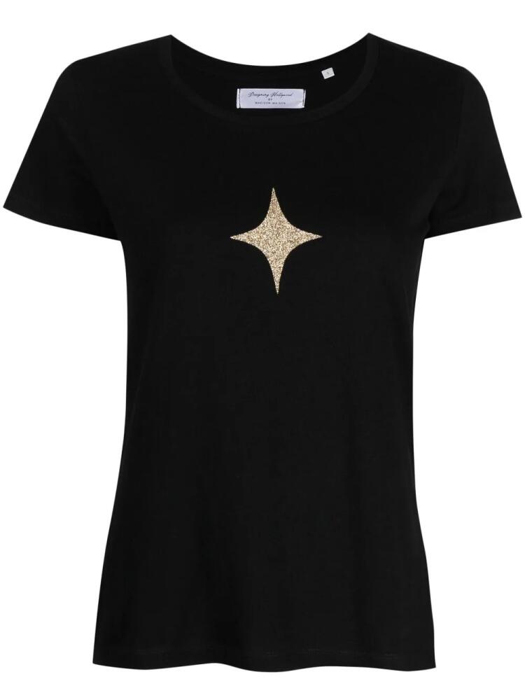 Madison.Maison star-print cotton-jerseyT-shirt - Black Cover