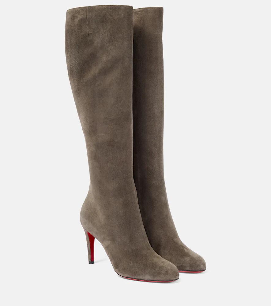 Christian Louboutin Pumppie Botta suede knee-high boots Cover