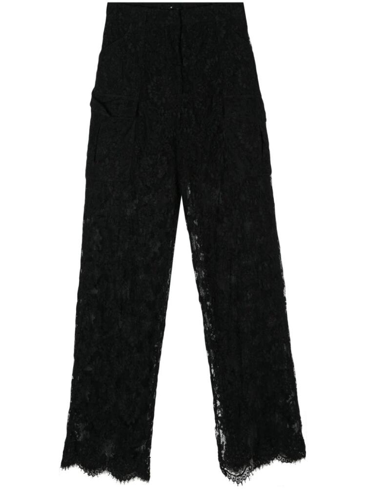 Ermanno Scervino guipure lace trousers - Black Cover