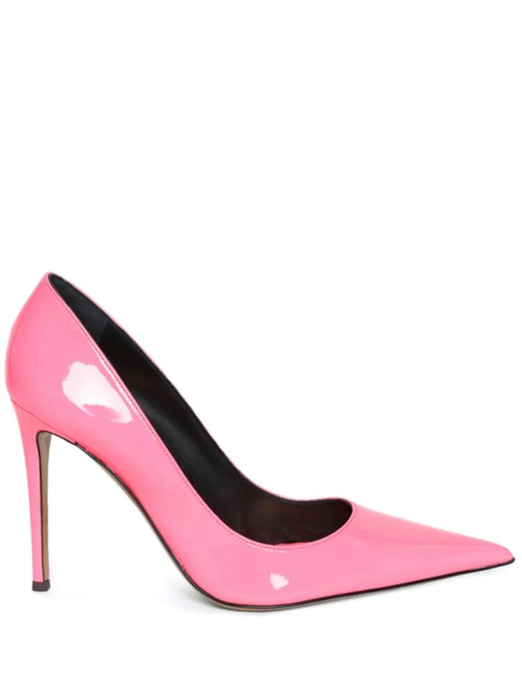 Alexandre Vauthier 105mm patent-finish pumps - Pink Cover