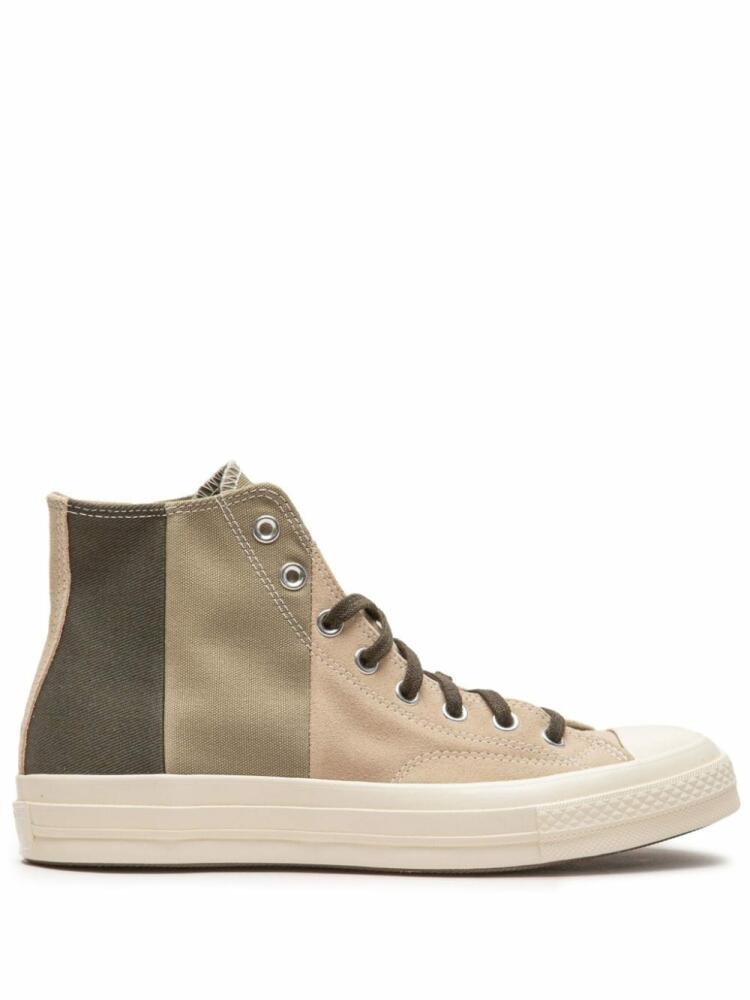 Converse Chuck 70 panelled high-top sneakers - Green Cover