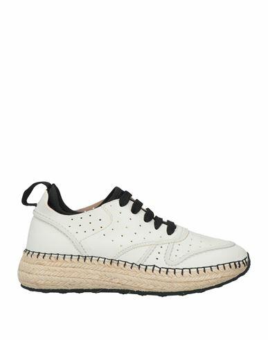 Tod's Woman Espadrilles White Leather Cover