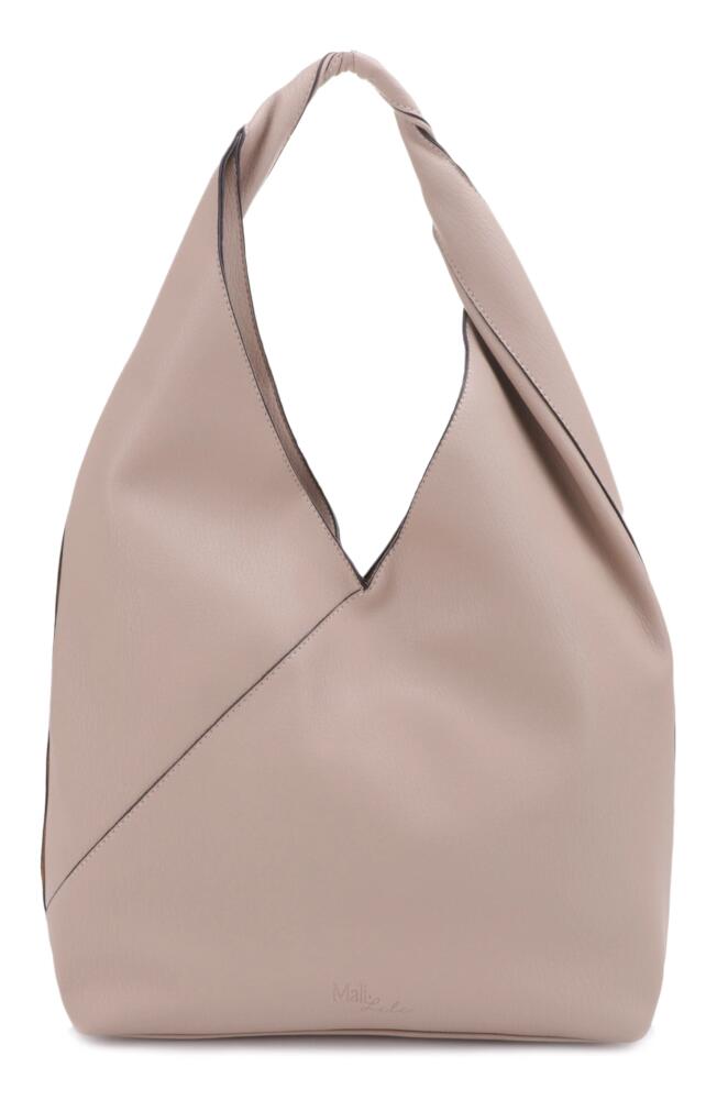 Mali + Lili Katie Vegan Leather Shoulder Bag in Taupe Cover