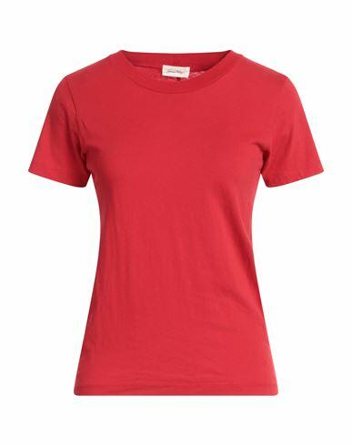 American Vintage Woman T-shirt Red Cotton Cover