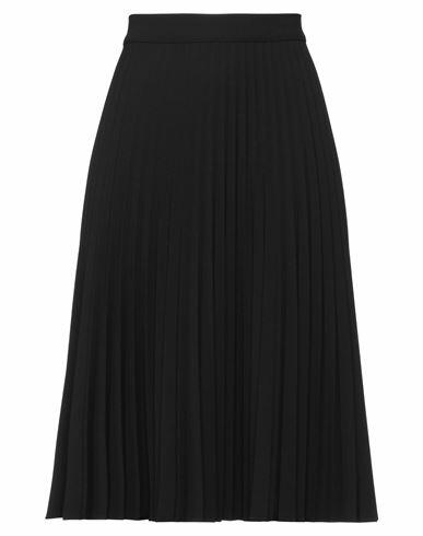 Niū Woman Midi skirt Black Polyester, Viscose, Elastane Cover