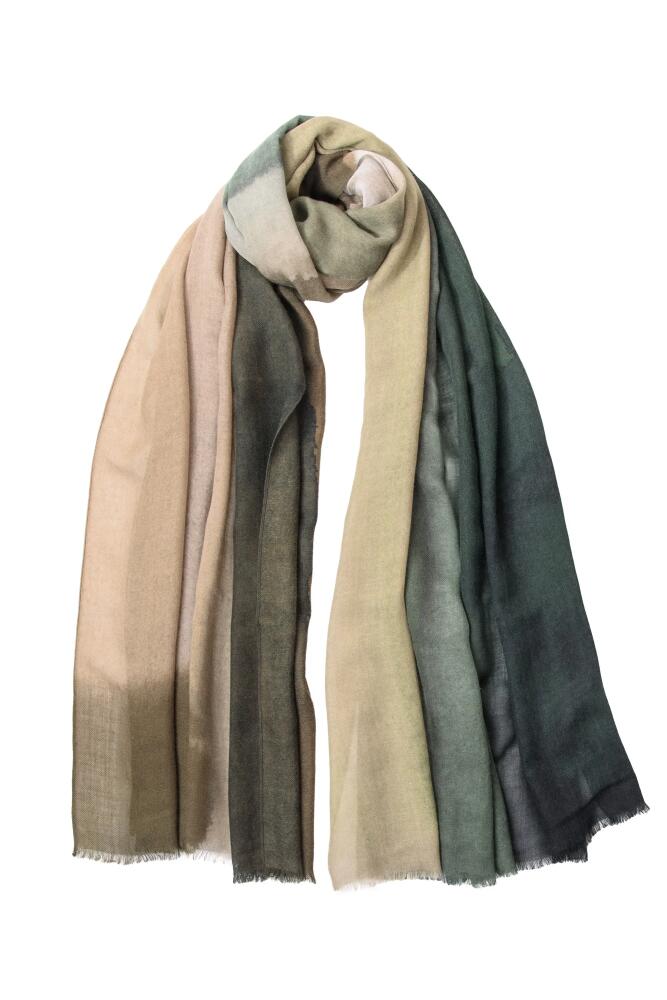 Elizabetta Vicenza - Wool & Silk Scarf in Olive Green Cover