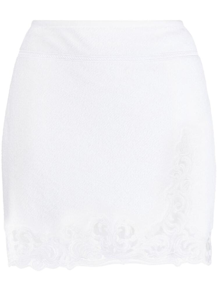 Alexander Wang corded-lace high-waist skirt - White Cover