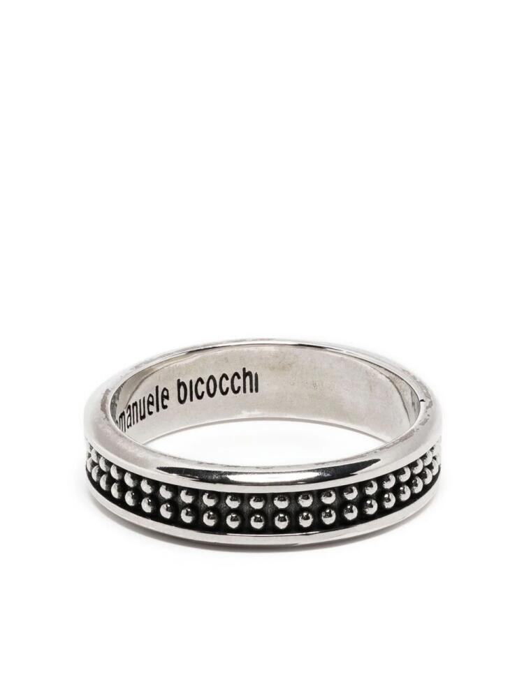 Emanuele Bicocchi dotted band ring - Silver Cover