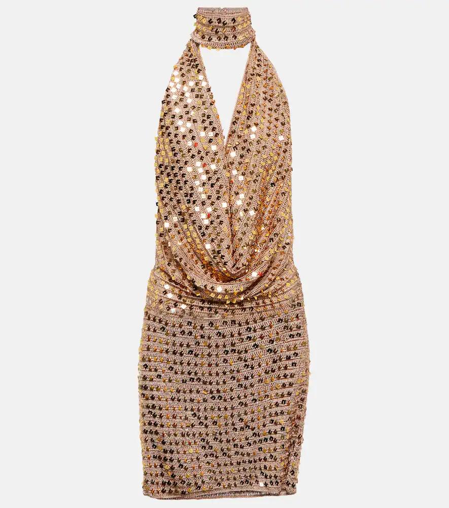 Aya Muse Tipo sequined halterneck minidress Cover