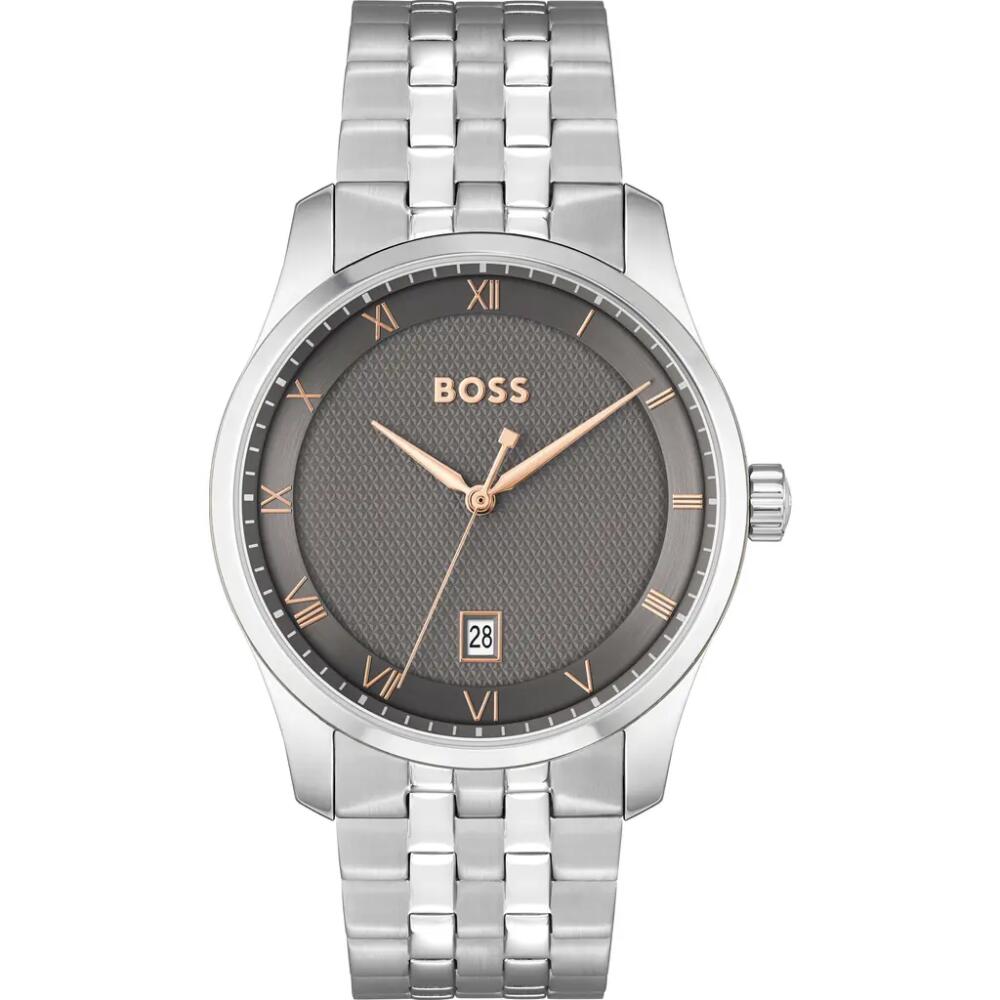 BOSS Principle Bracelet Watch, 44mm in Silver Cover