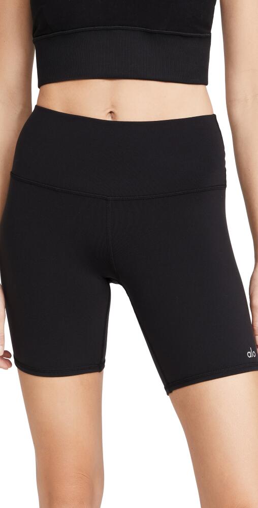 Alo Yoga High Waist Biker Shorts Black Cover