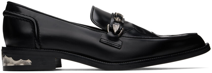 Toga Pulla Black Heel Detail Loafers Cover