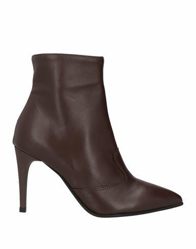 Stele Woman Ankle boots Cocoa Soft Leather Cover