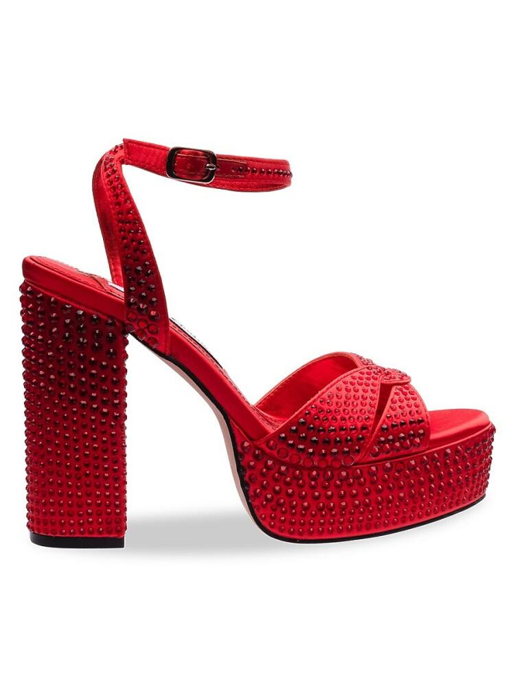 Lady Couture Women's Doll Studded Platform Sandals - Red Cover