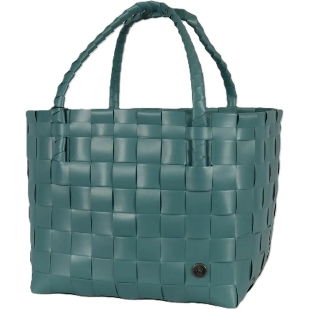 Handed By Paris Recycled Plastic Tote Bag in Teal Blue Cover