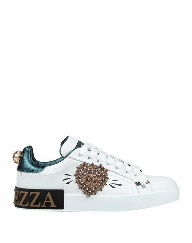 Dolce & gabbana Woman Sneakers White Calfskin Cover