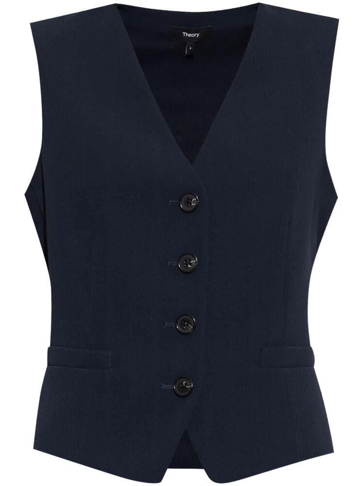 Theory slim-fit vest - Blue Cover