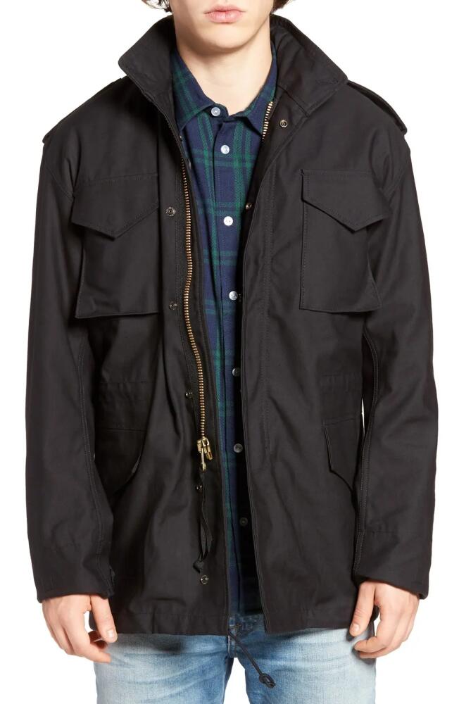 Alpha Industries M-65 Field Jacket in Black Cover