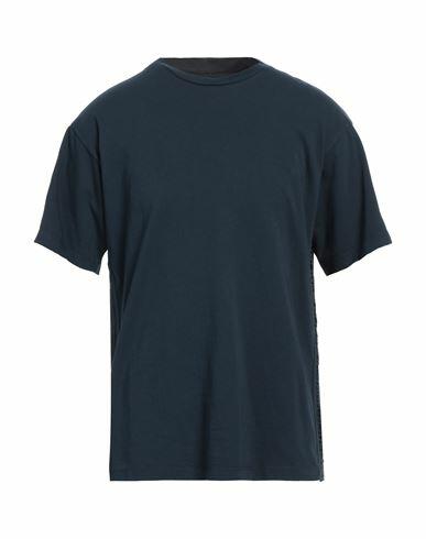 Bikkembergs Man T-shirt Navy blue Cotton, Elastane Cover