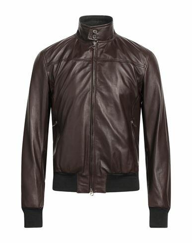 Stewart Man Jacket Dark brown Soft Leather Cover