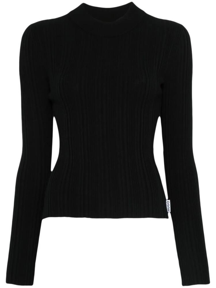 HUGO ribbed sweater - Black Cover