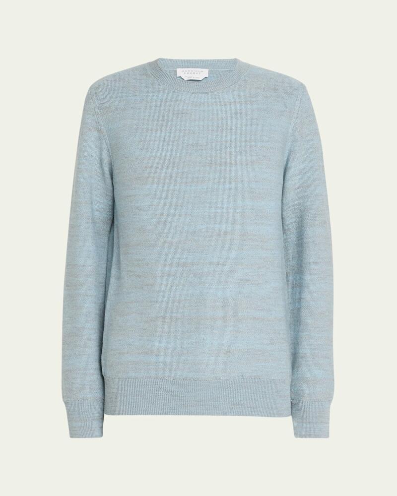 Gabriela Hearst Men's Osian Wool Crewneck Sweater Cover