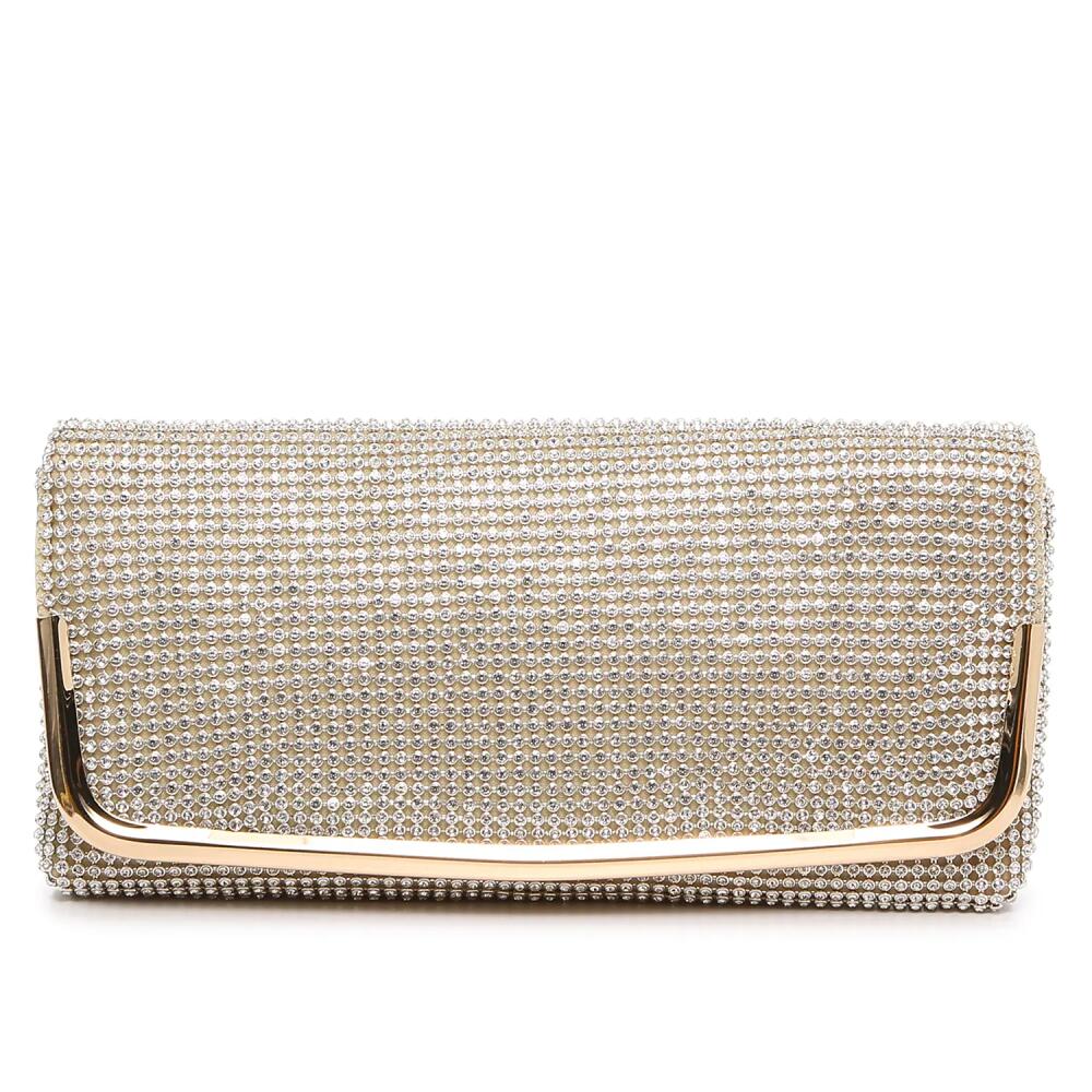 Kelly & Katie Rhinestone Clutch | Women's | Gold Metallic Cover