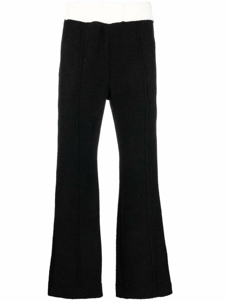 Casablanca two-tone knitted trousers - Black Cover