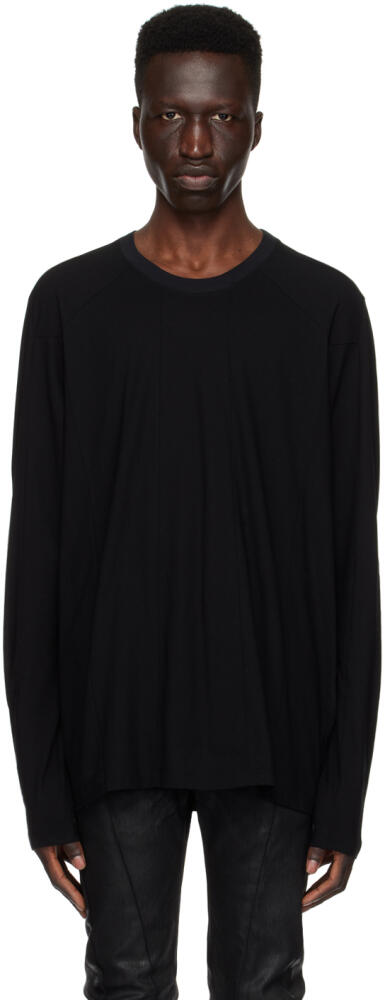 Julius Black Paneled Long Sleeve T-Shirt Cover