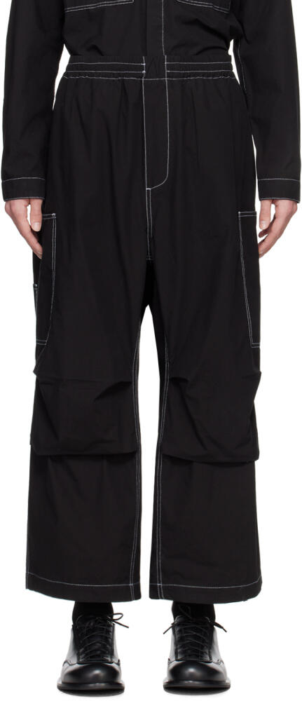 SUNNEI Black Coulisse Cargo Pants Cover