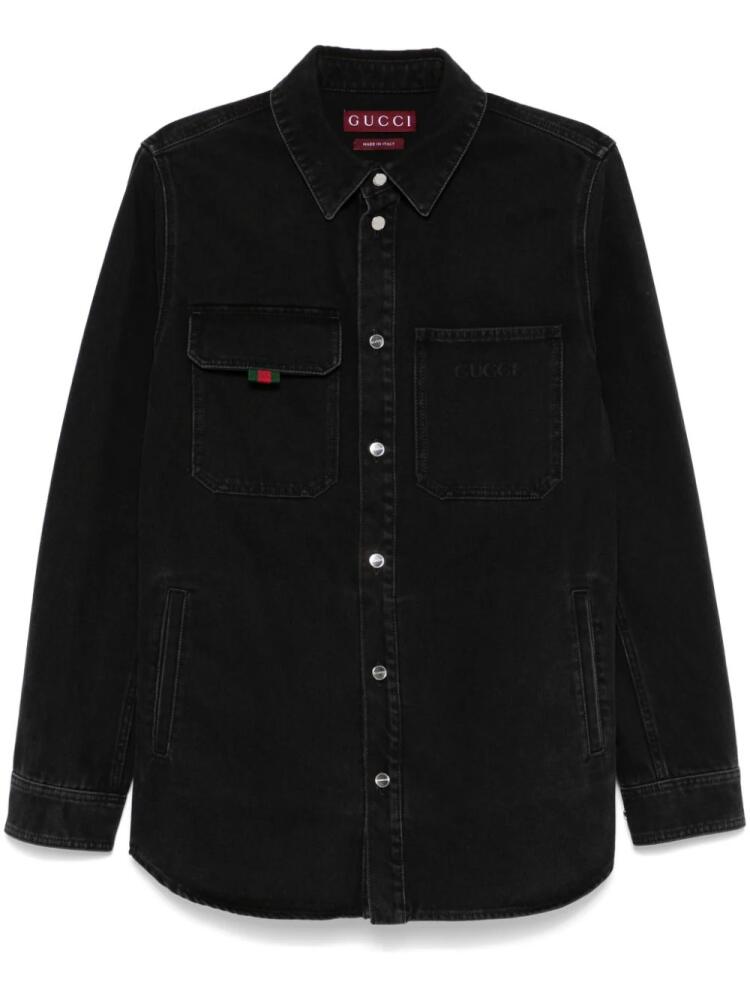 Gucci denim shirt jacket - Grey Cover