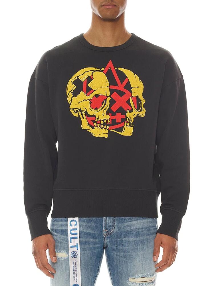 Cult Of Individuality Men's Graphic Fleece Sweatshirt - Peat Black Cover