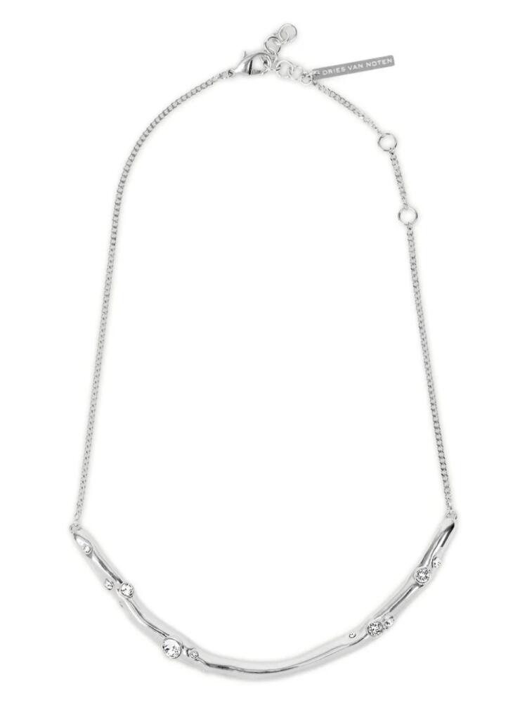 DRIES VAN NOTEN crystal-embellished necklace - Silver Cover