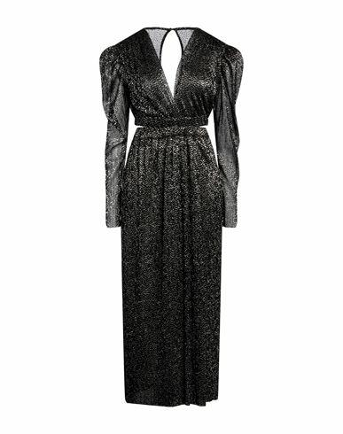 Sabina Musáyev Woman Maxi dress Black Polyester, Metallic fiber Cover