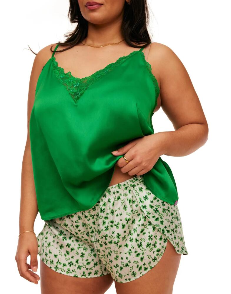 Adore Me Linny Pajama Camisole & Shorts Set in Convo Green Cover