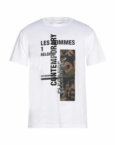 Les Hommes Man T-shirt White Cotton Cover