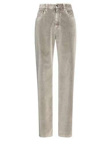 Brunello Cucinelli Woman Pants Beige Cotton, Leather, Brass Cover