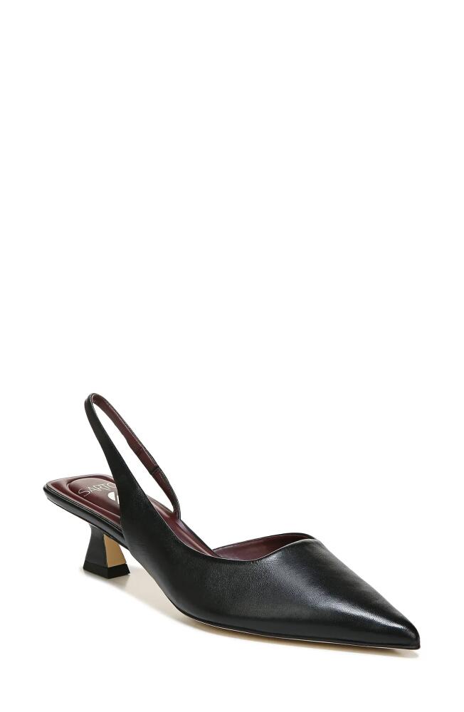 SARTO by Franco Sarto Devin Kitten Heel Slingback Pump in Black Cover