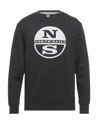 North Sails Man Sweatshirt Black Cotton Cover